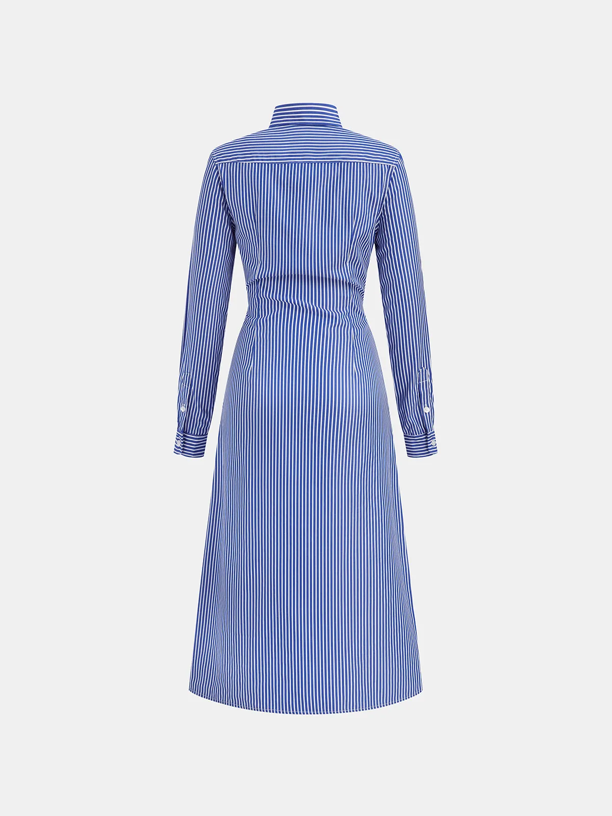Striped Knot Shirt Dress sold by COMMENSE product image thumbnail 3