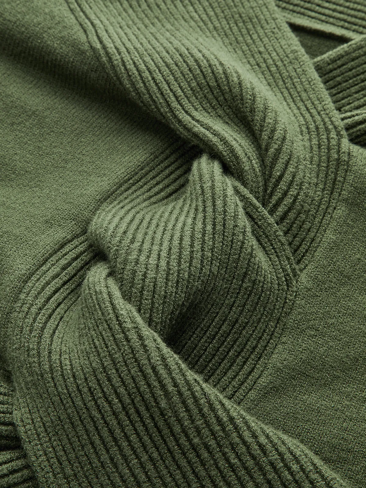 Off-Shoulder Twist Knit Top sold by COMMENSE product image thumbnail 4