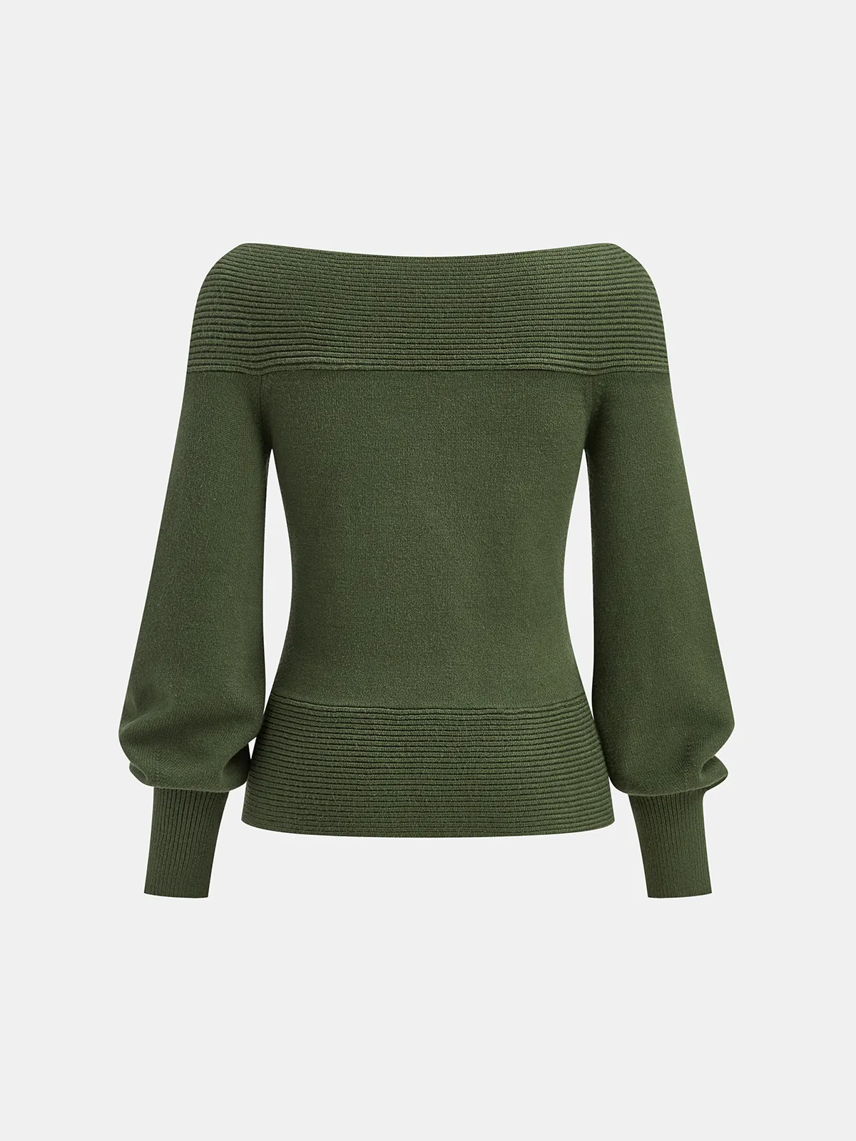 Off-Shoulder Twist Knit Top sold by COMMENSE product image thumbnail 3