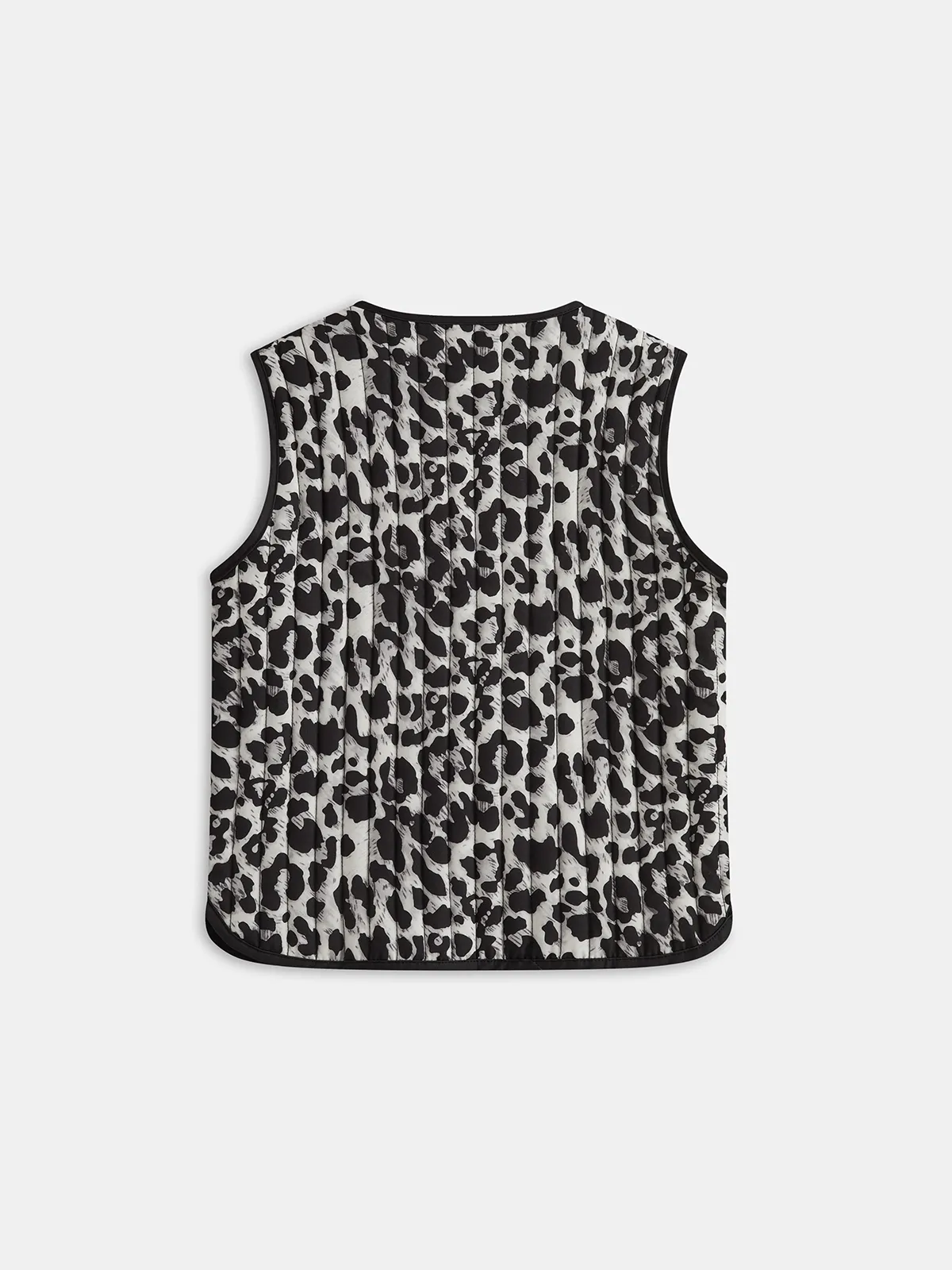 Bow Tie Leopard Print Quilted Vest sold by COMMENSE product image thumbnail 2