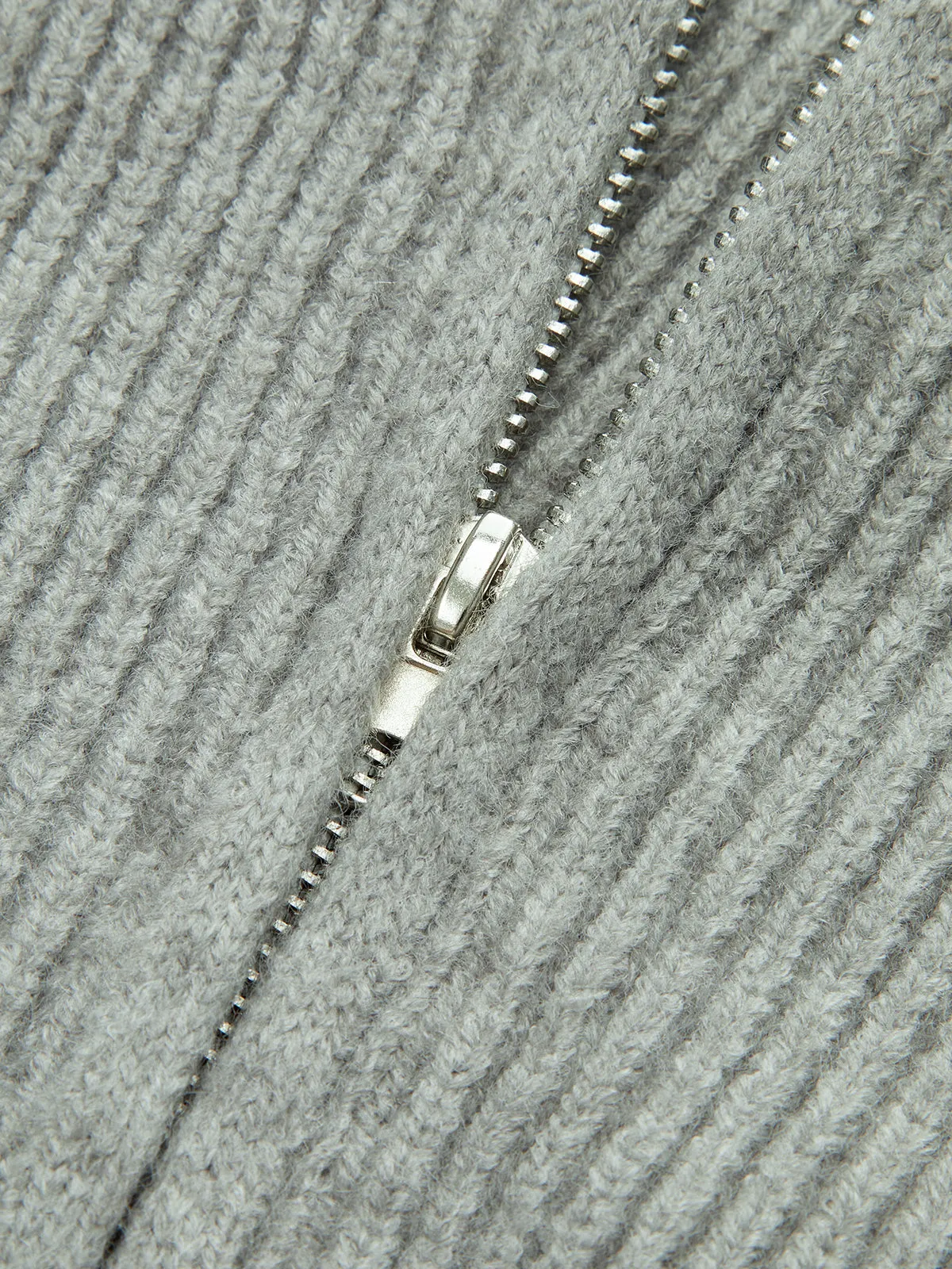 Crew Neck Zip-Up Knit Outerwear sold by COMMENSE product image thumbnail 3