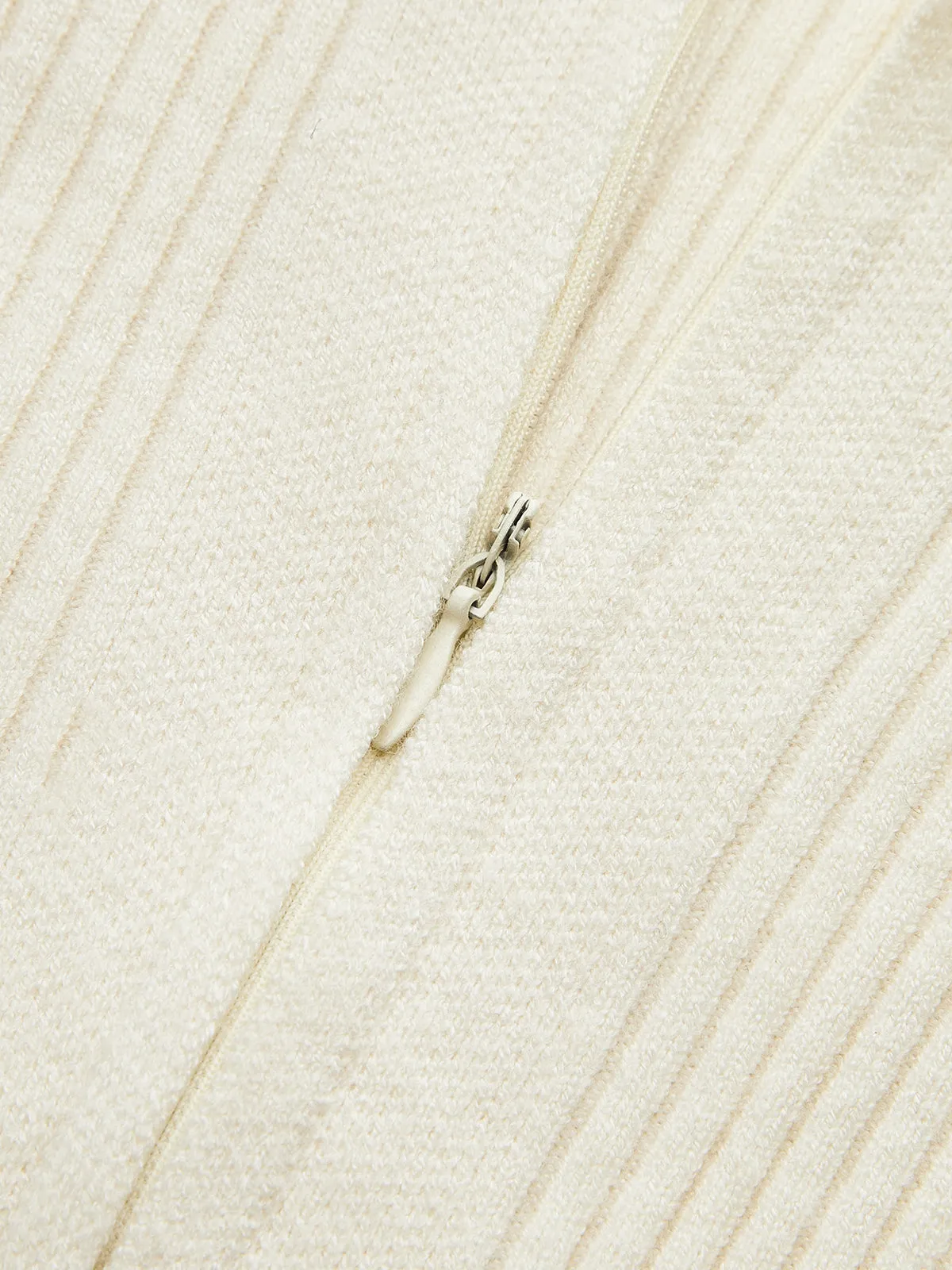 Ribbed Polo Zip Knit Bodysuit sold by COMMENSE product image thumbnail 2