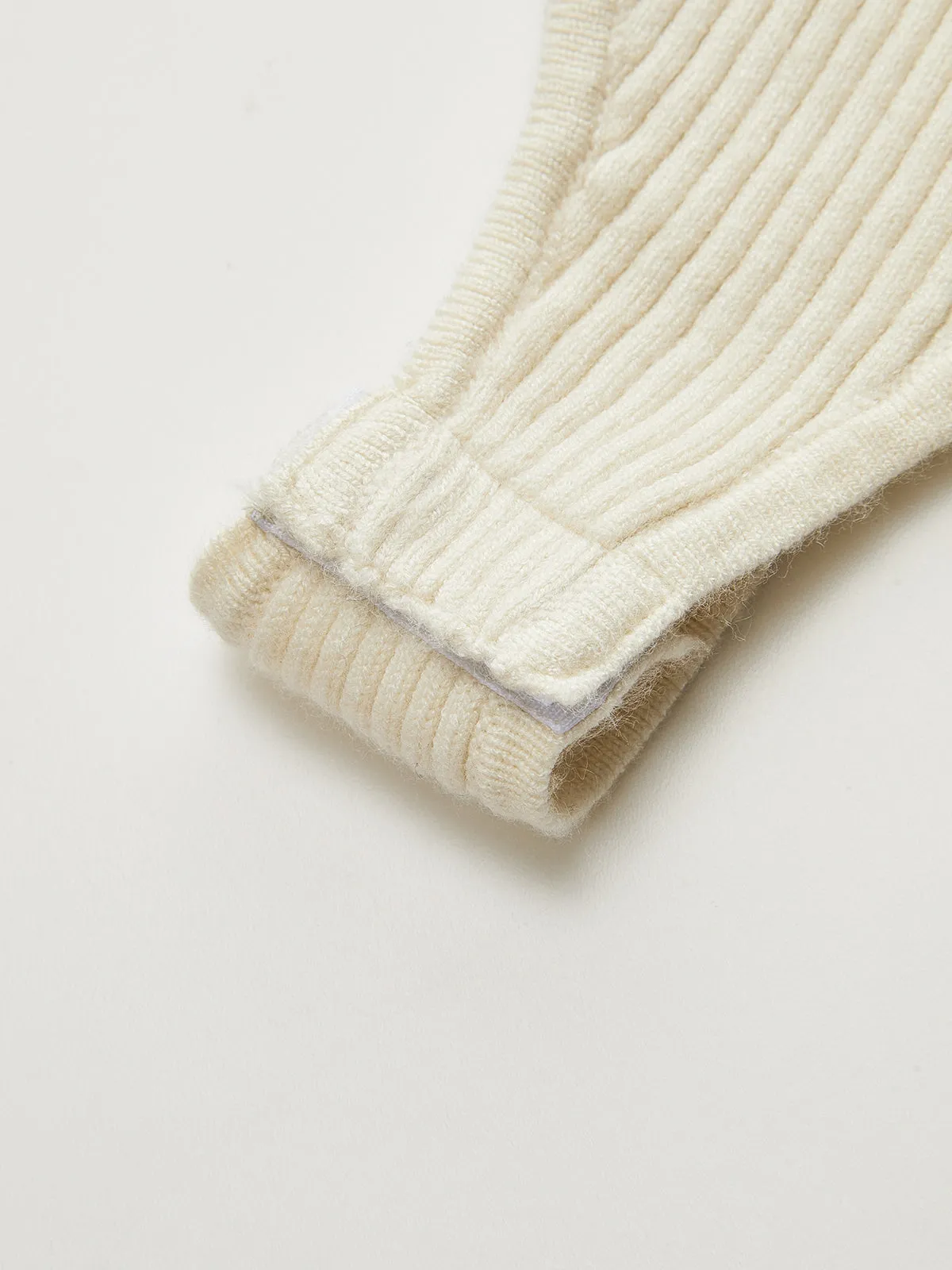 Ribbed Polo Zip Knit Bodysuit sold by COMMENSE product image thumbnail 3