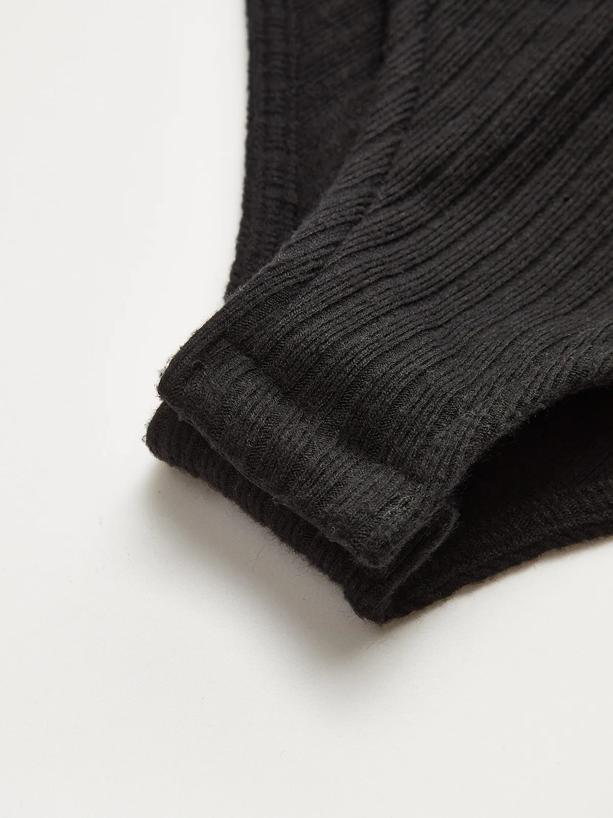 2 in 1 Striped Shirt Panel Ribbed Bodysuit sold by COMMENSE product image thumbnail 4