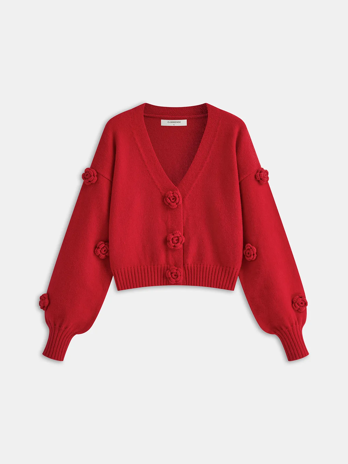 3D Floral Oversized Cardigan sold by COMMENSE