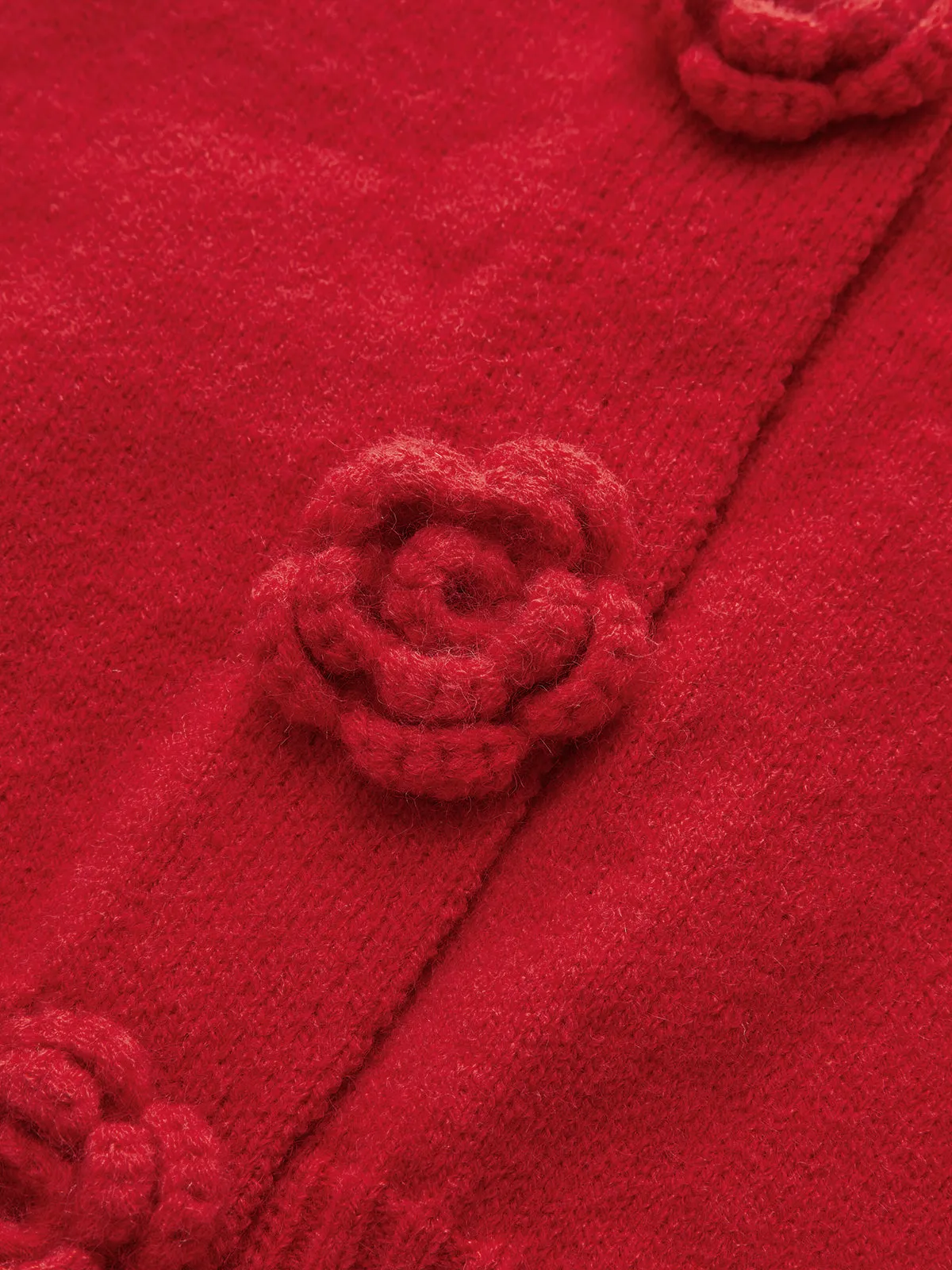 3D Floral Oversized Cardigan sold by COMMENSE product image thumbnail 3