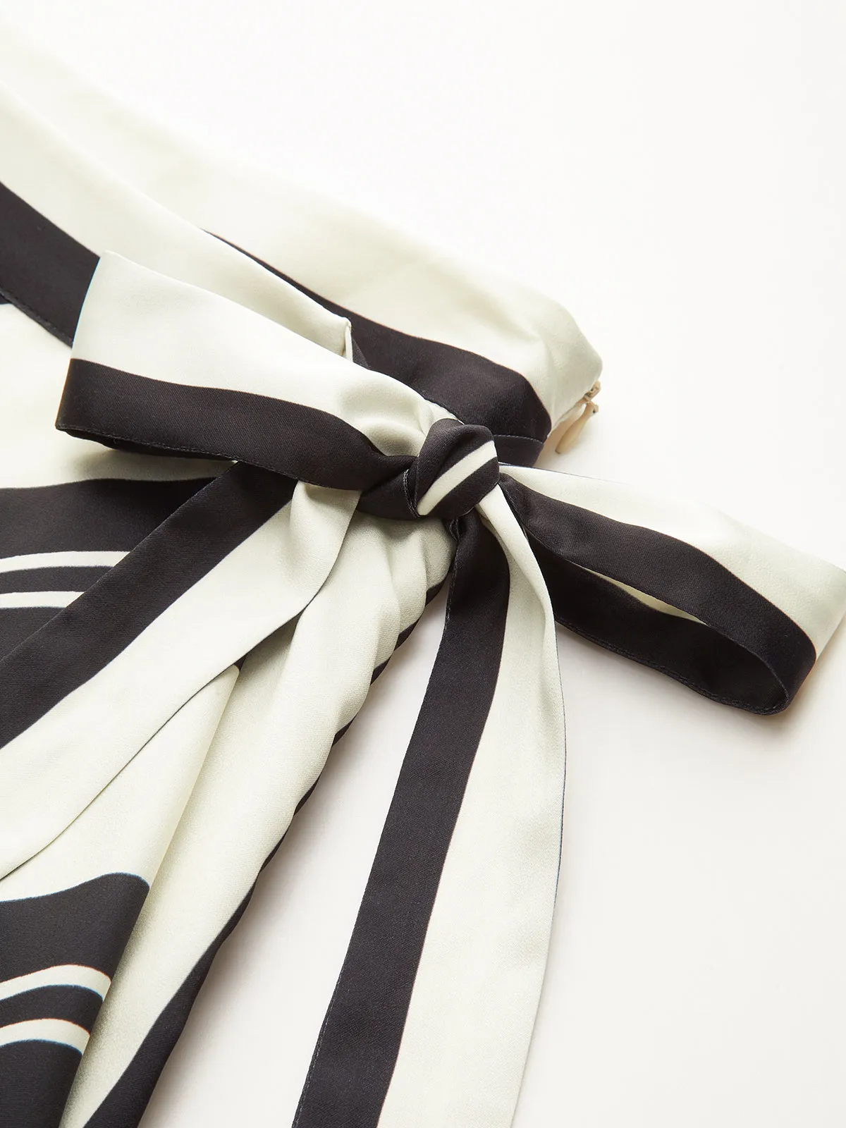 Striped Wrap Midi Skirt sold by COMMENSE product image thumbnail 5