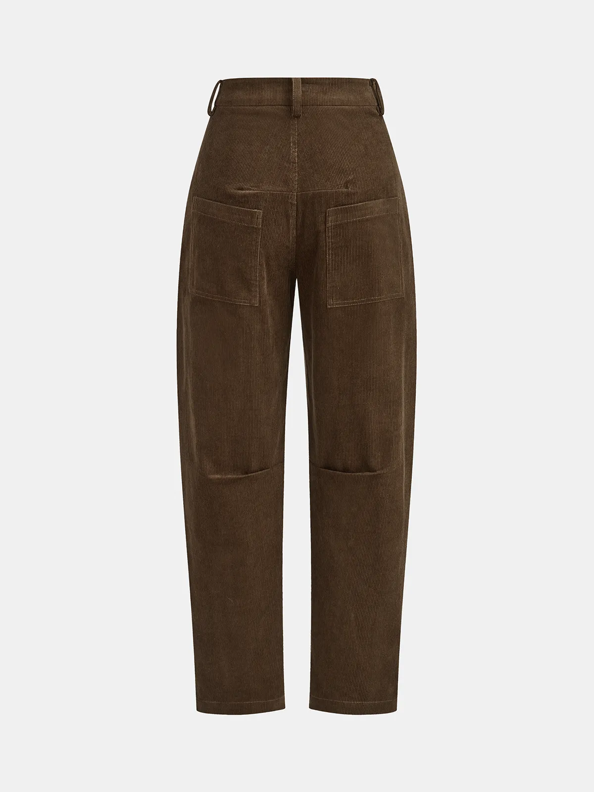 Corduroy Mid-Waist Curved-Leg Pants sold by COMMENSE product image thumbnail 2