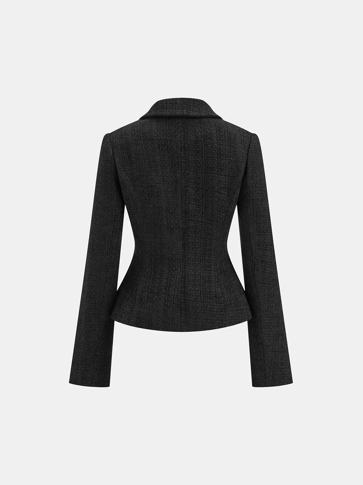 Tweed Fitted Lapel Blazer sold by COMMENSE product image thumbnail 2
