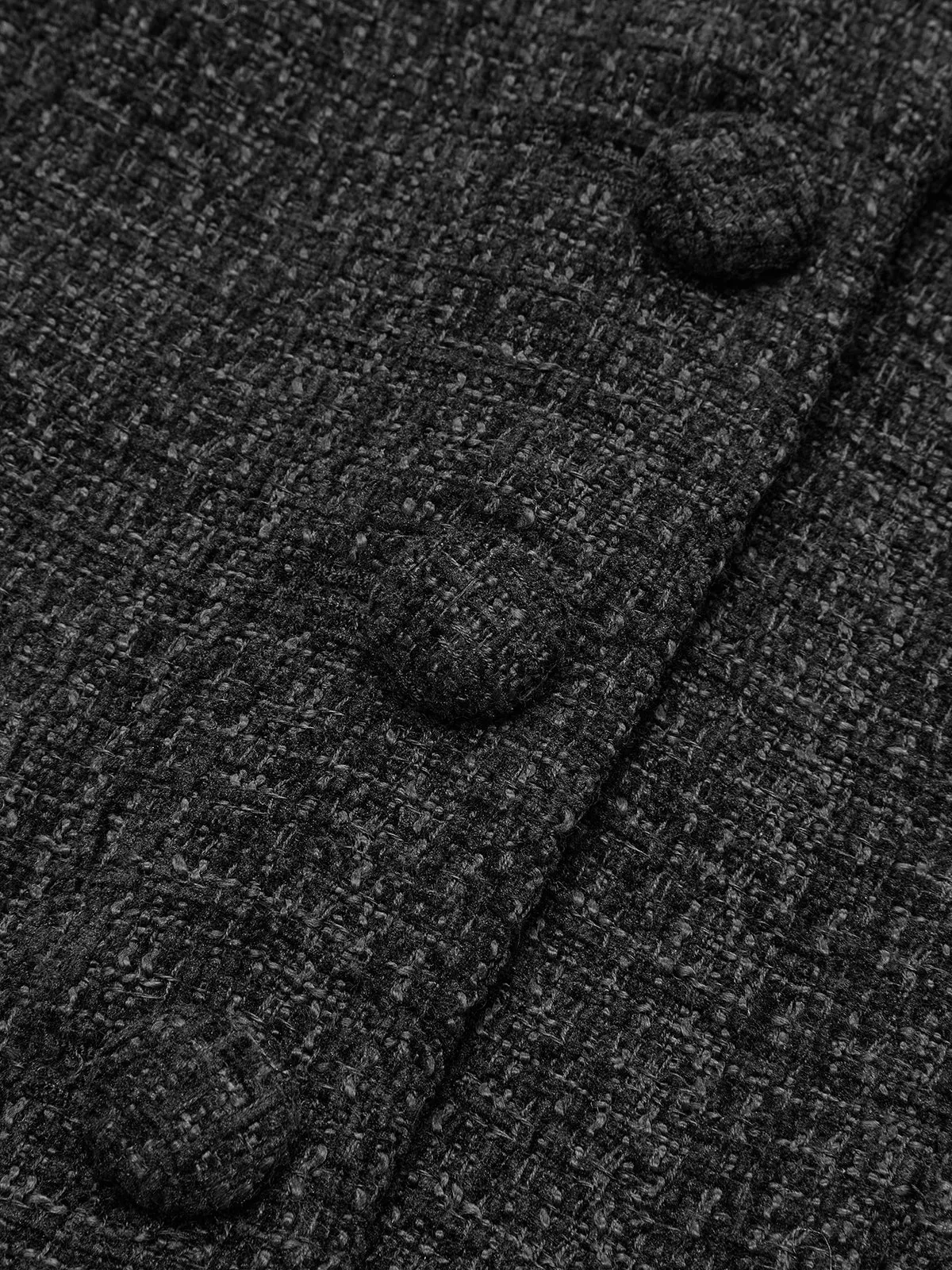 Tweed Fitted Lapel Blazer sold by COMMENSE product image thumbnail 3