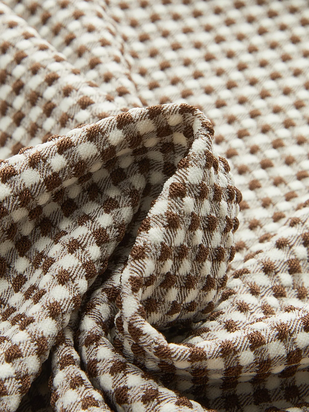 Slim Fit Checkered Sleeveless Maxi Dress sold by COMMENSE product image thumbnail 5