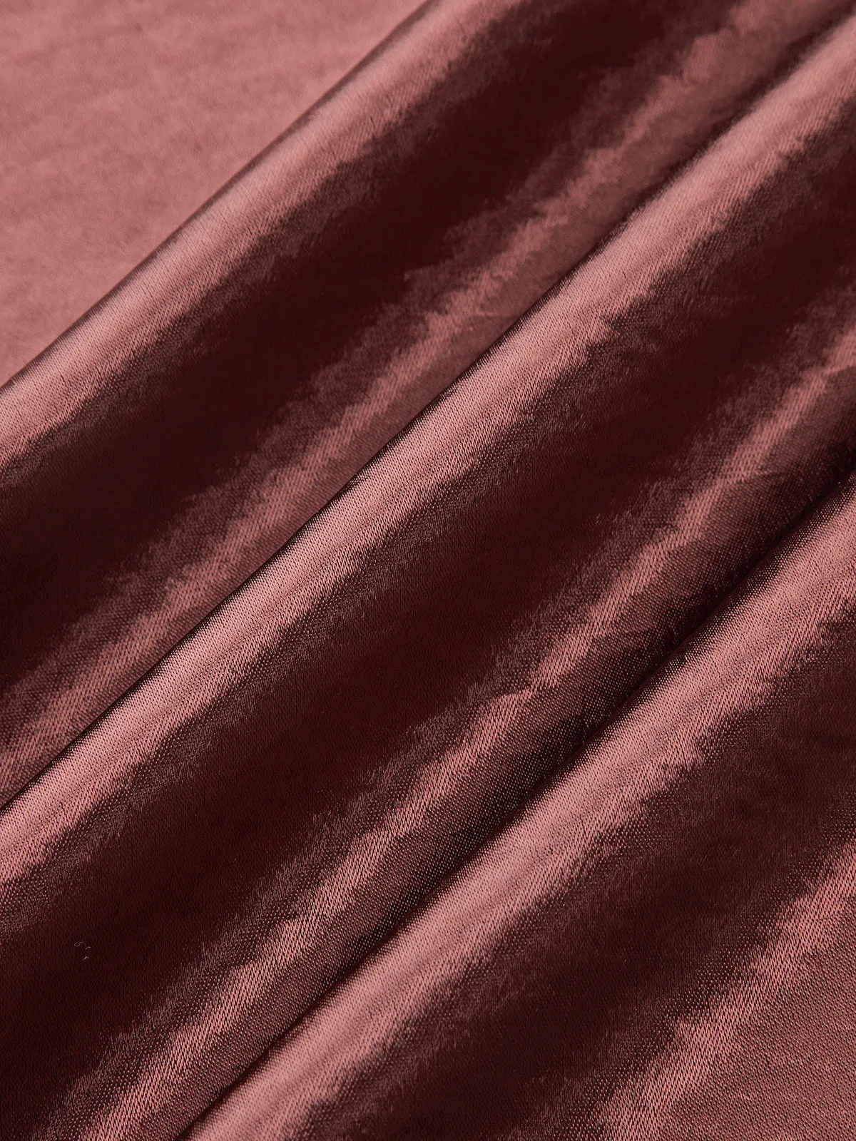 Satin Cowl Neck Cropped Cinched Blouse sold by COMMENSE product image thumbnail 3