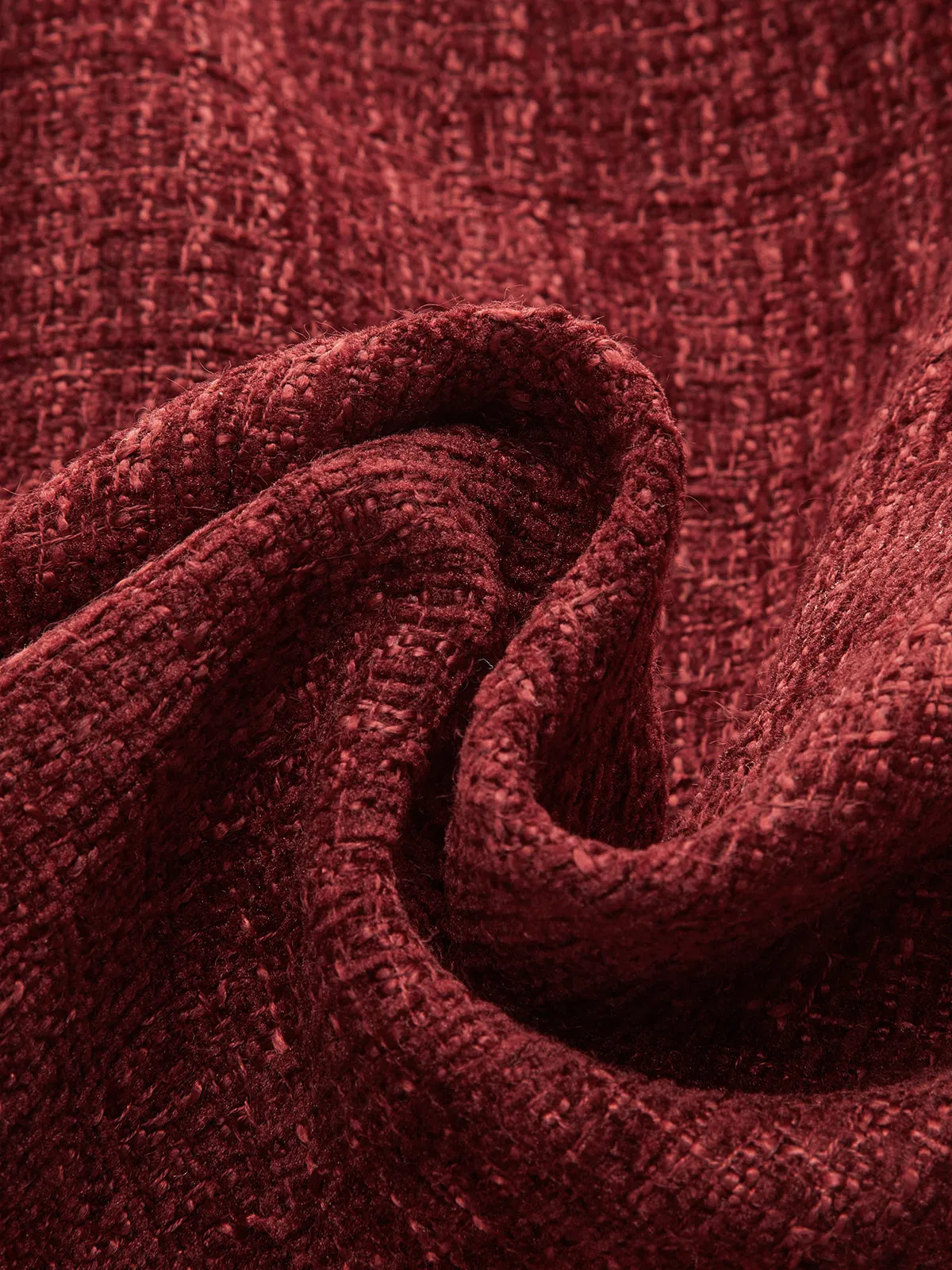 Metal Button Tweed Cropped Blazer sold by COMMENSE product image thumbnail 4