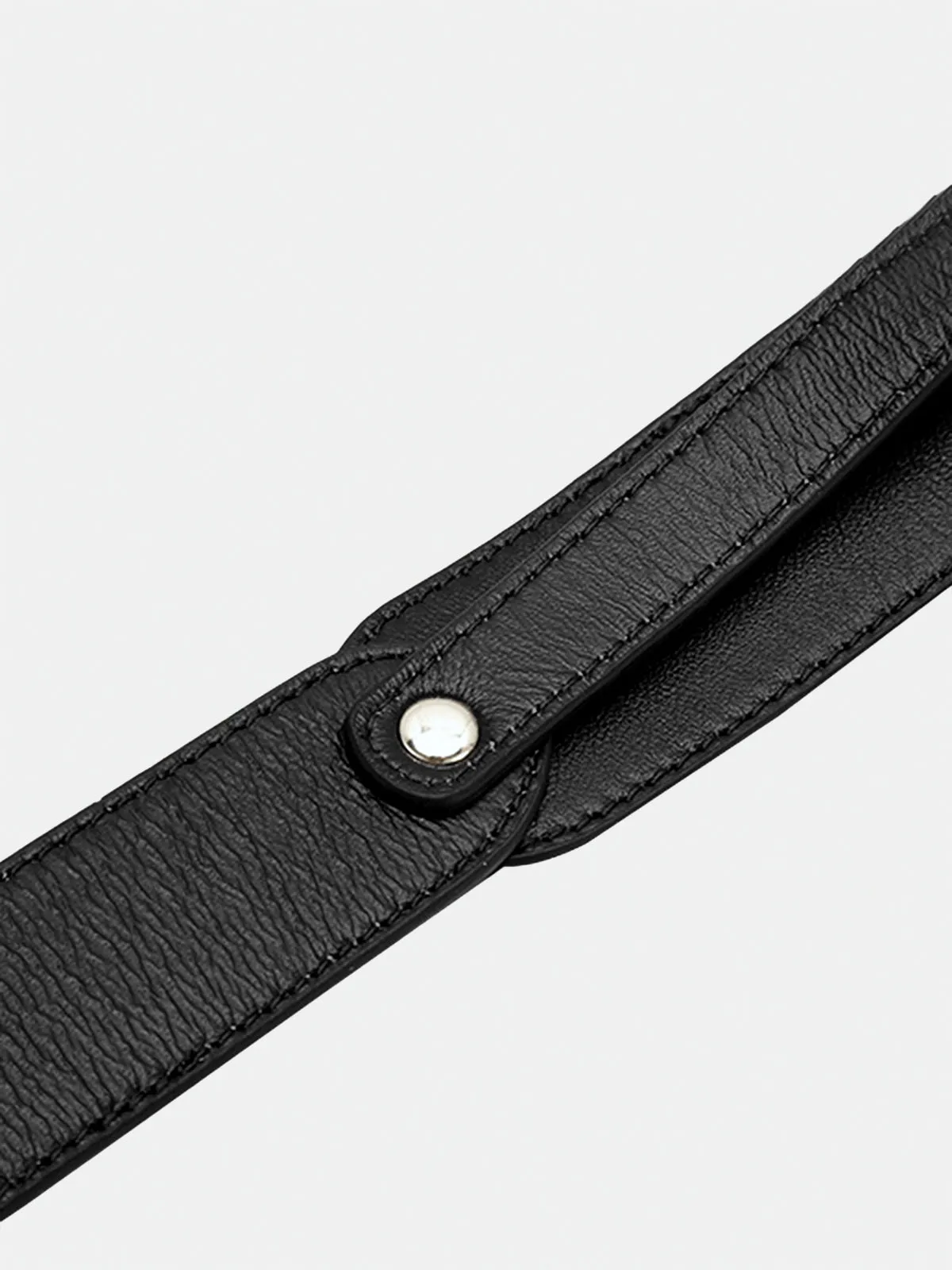 Golden Irregular Buckle Wide Leather Belt sold by COMMENSE product image thumbnail 3