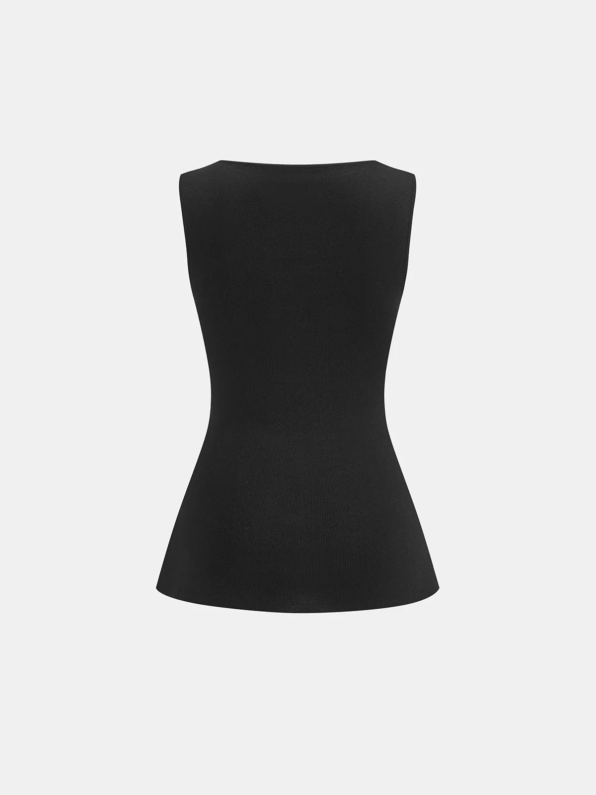 Asymmetric Hem Twist Detail Sleeveless Top sold by COMMENSE product image thumbnail 3