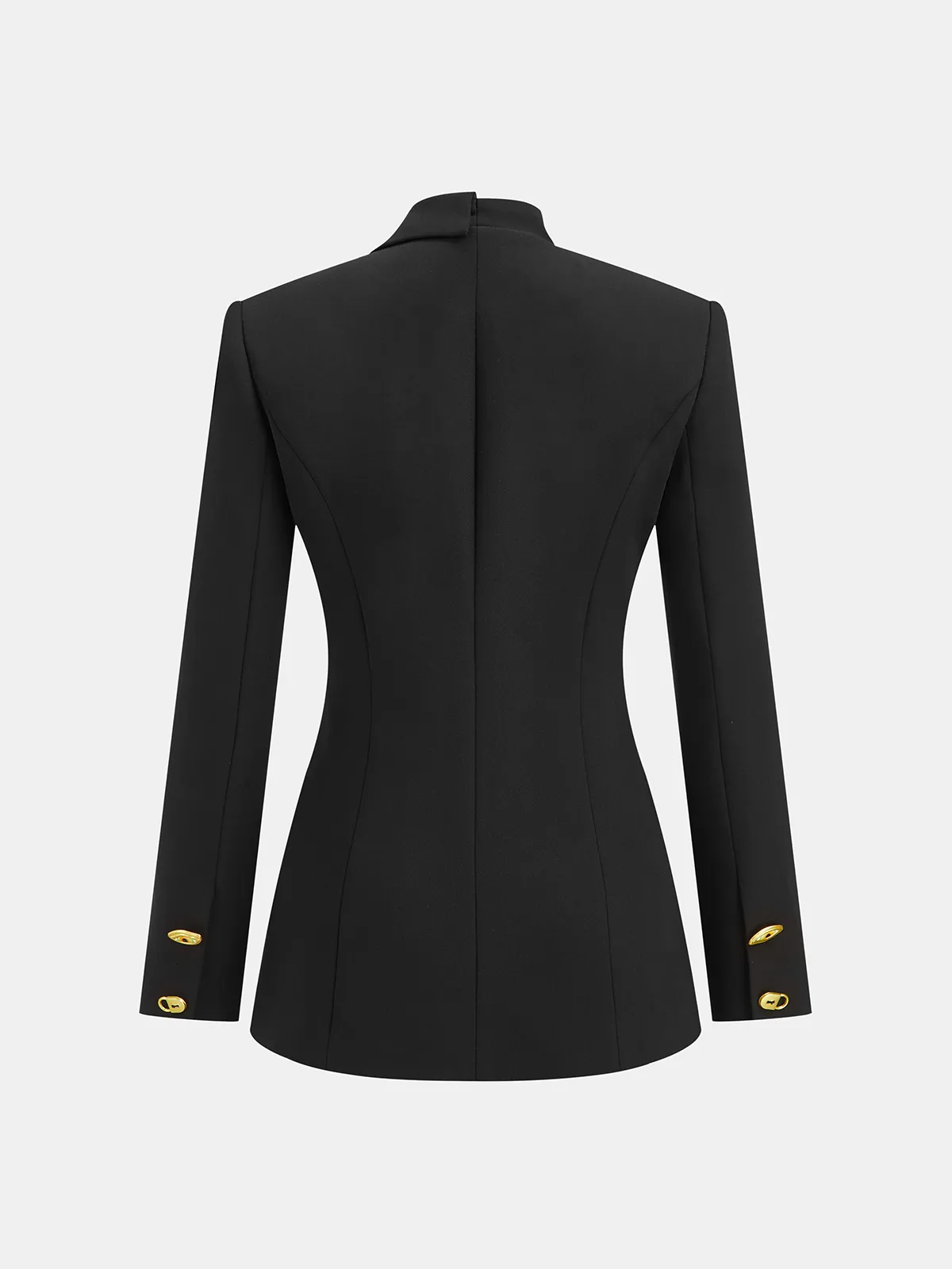 Asymmetrical Design Golden Button Blazer sold by COMMENSE product image thumbnail 2