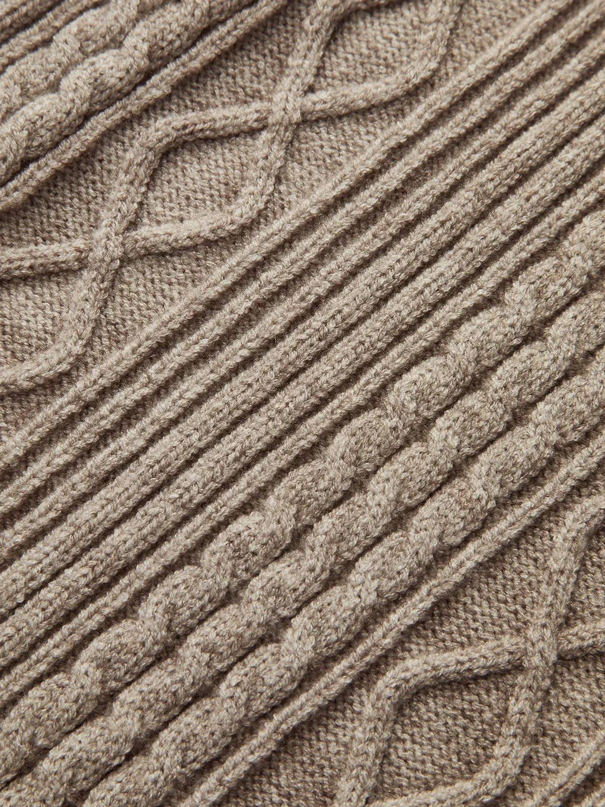 Mid-Waist Drawstring Cable Knit Pants sold by COMMENSE product image thumbnail 2