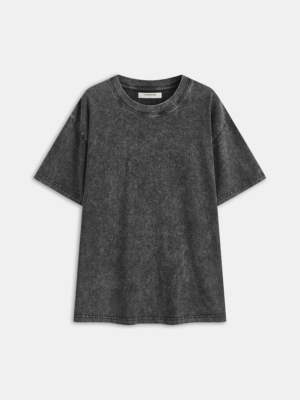 Cotton Washed Short Sleeve T-Shirt sold by COMMENSE product image thumbnail 2