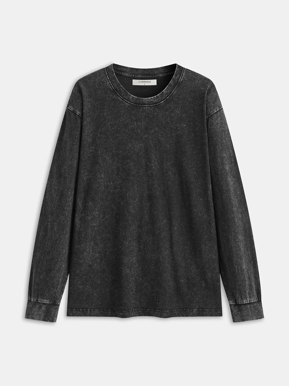 Cotton Washed Long Sleeve T-Shirt sold by COMMENSE product image thumbnail 2