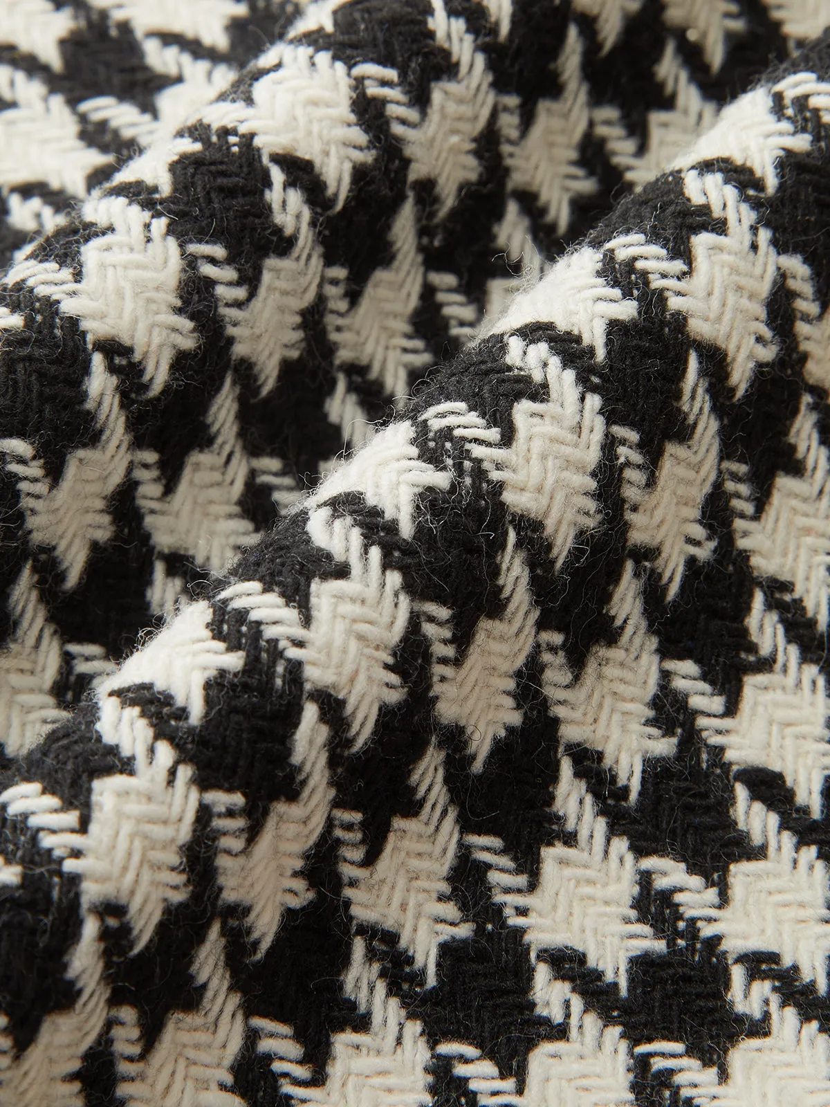 Houndstooth Belted Mini Skirt sold by COMMENSE product image thumbnail 4