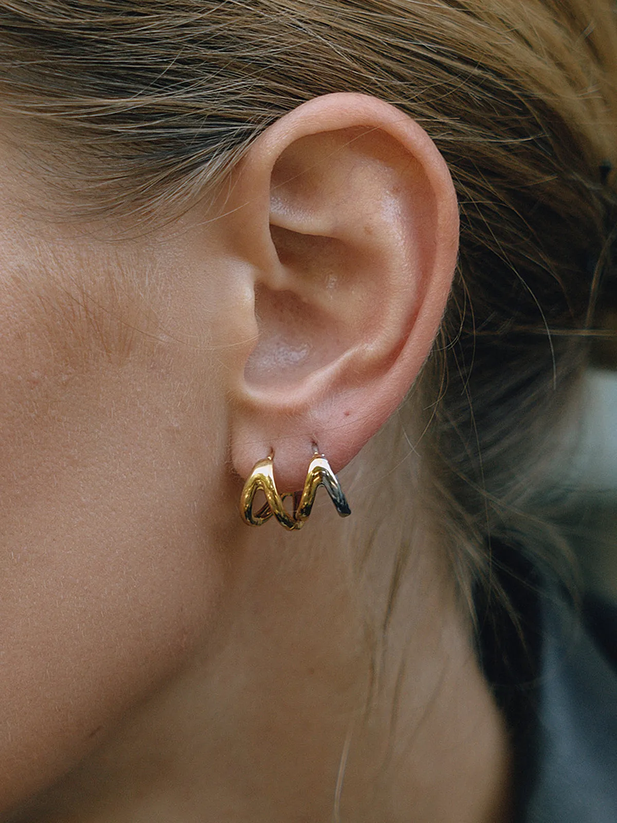 Irregular Shaped Hoop Earrings sold by COMMENSE