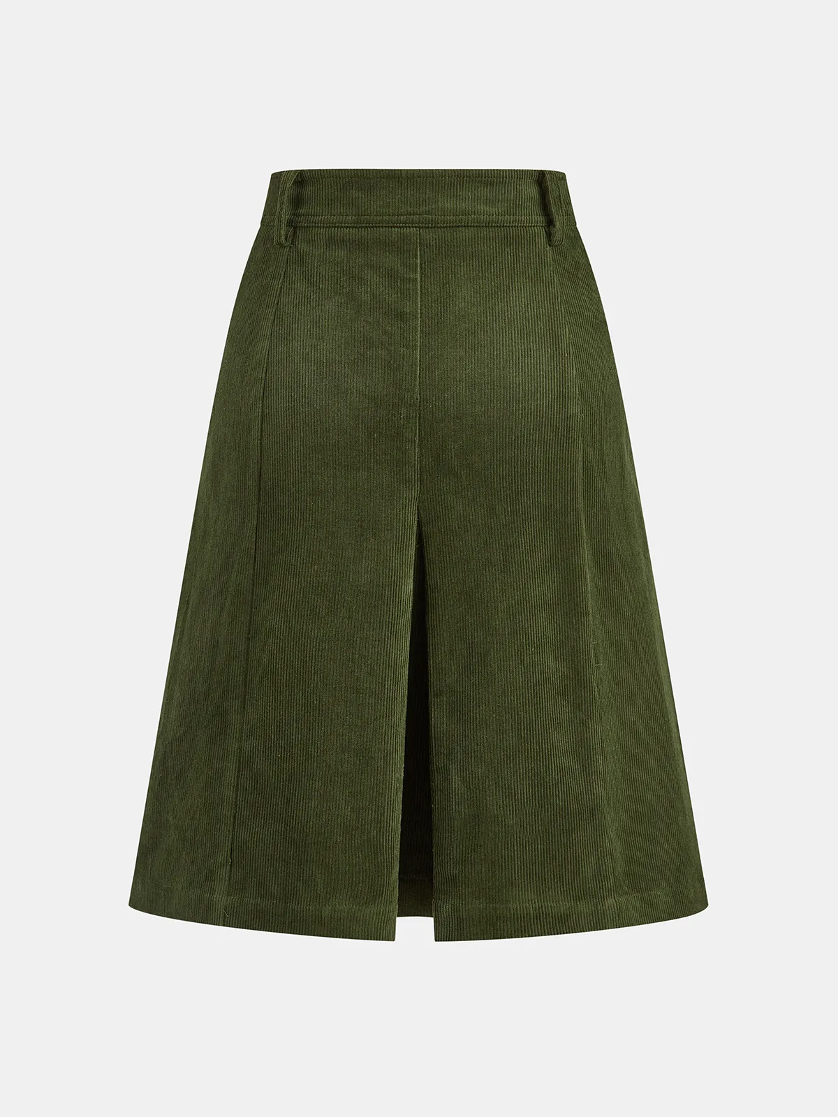 Pleated Corduroy Midi Skirt sold by COMMENSE product image thumbnail 2