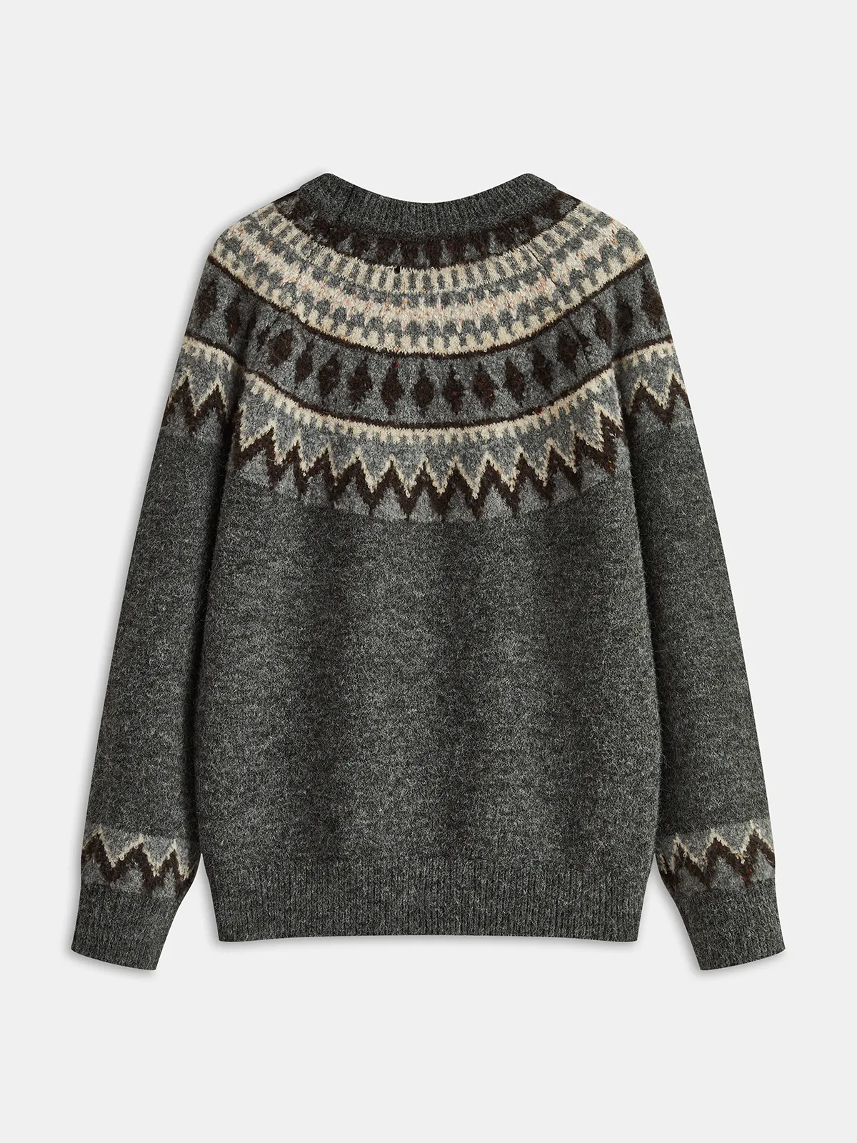 Fair Isle Crew Neck Sweater sold by COMMENSE product image thumbnail 2