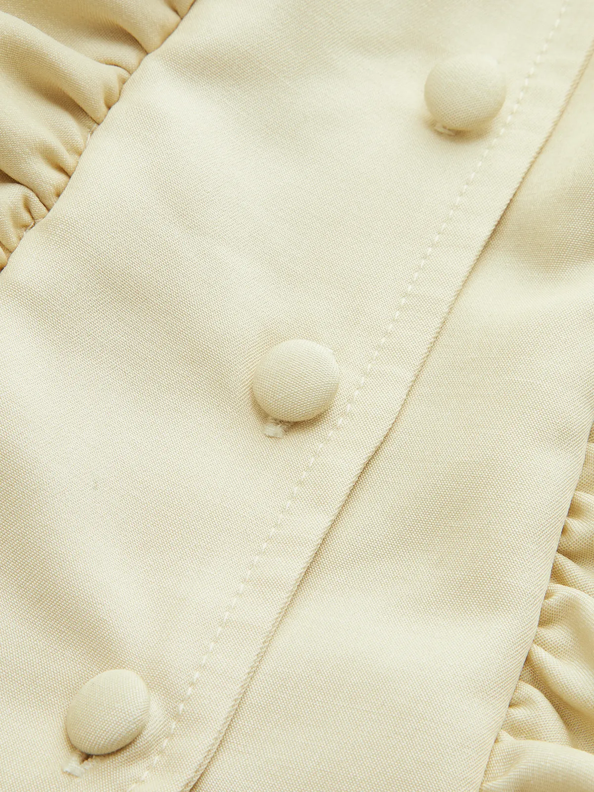 Ruffled Collared Button Front Blouse sold by COMMENSE product image thumbnail 3