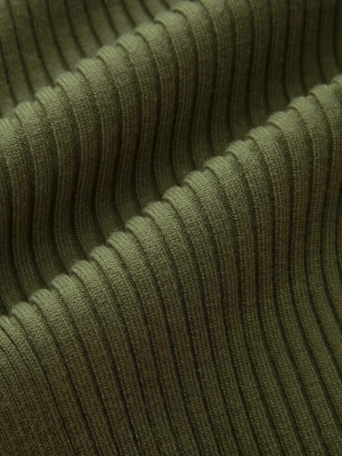 Cut-Out Twist Neckline Slit Knit Midi Dress sold by COMMENSE product image thumbnail 4