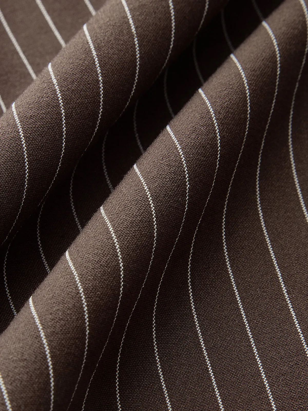 Striped Long-Sleeve Collared Bodysuit sold by COMMENSE product image thumbnail 2
