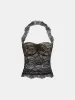Lace Halter Neck Top sold by COMMENSE