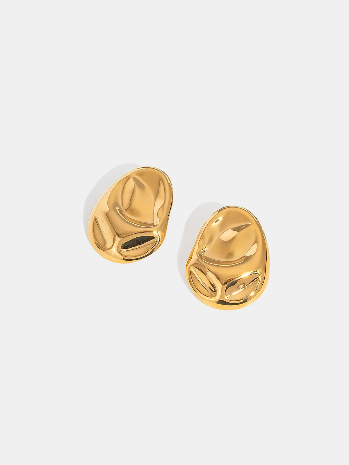 Oversized Irregular Shaped Drop Earrings sold by COMMENSE product image thumbnail 3