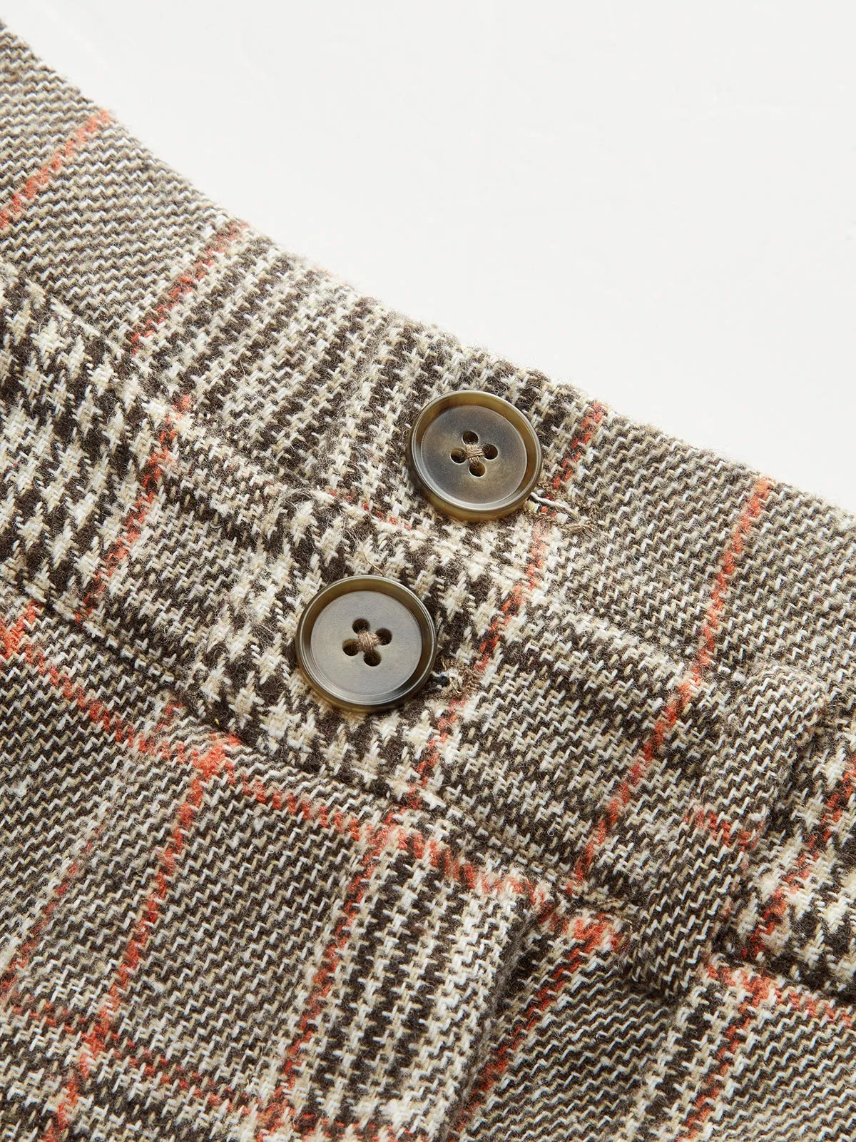 Belted Plaid High-Waisted Pants sold by COMMENSE product image thumbnail 4