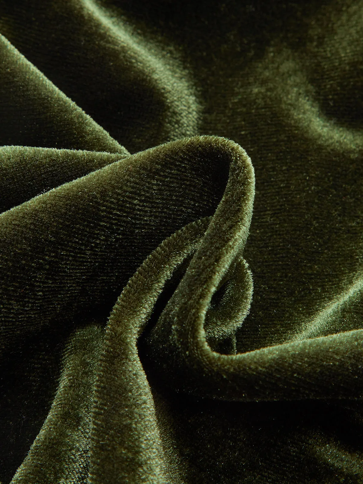 Velvet Twist Front Cut-Out Long Sleeve Blouse sold by COMMENSE product image thumbnail 5