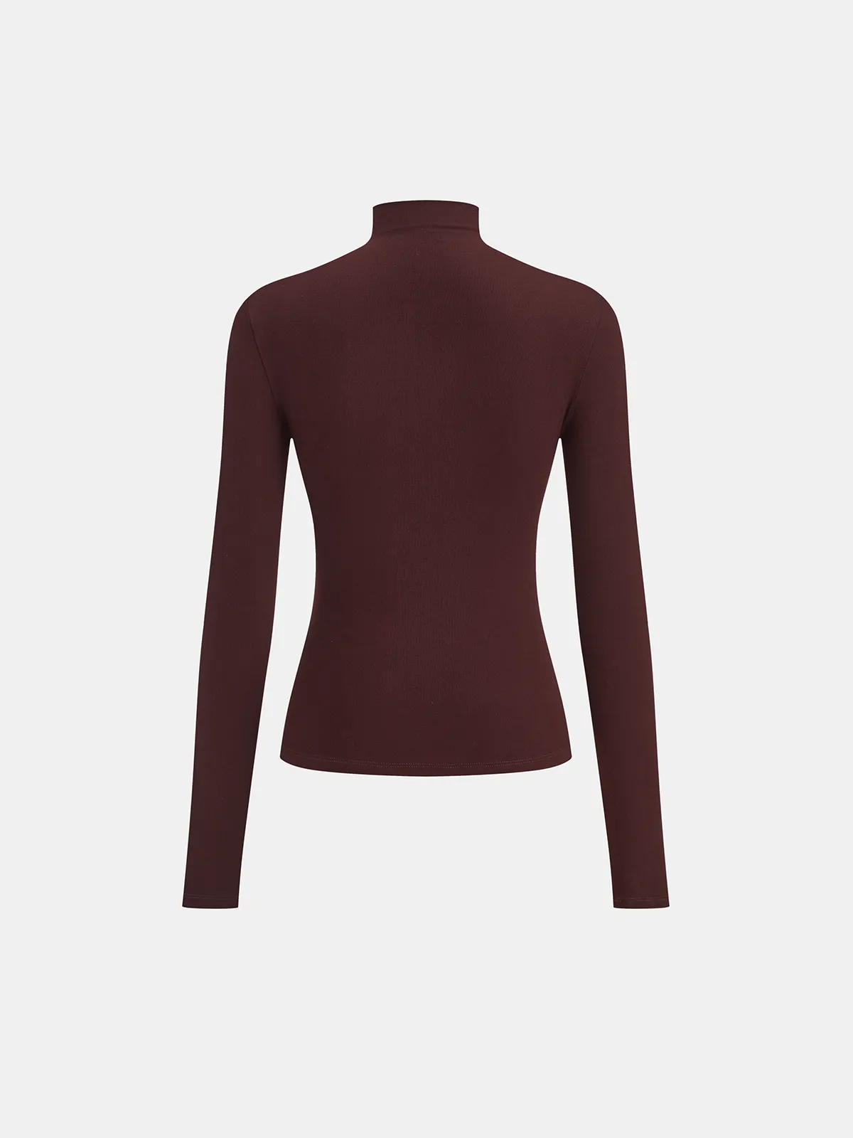 Seam Detail Mock Neck Long-Sleeve T-Shirt sold by COMMENSE product image thumbnail 3