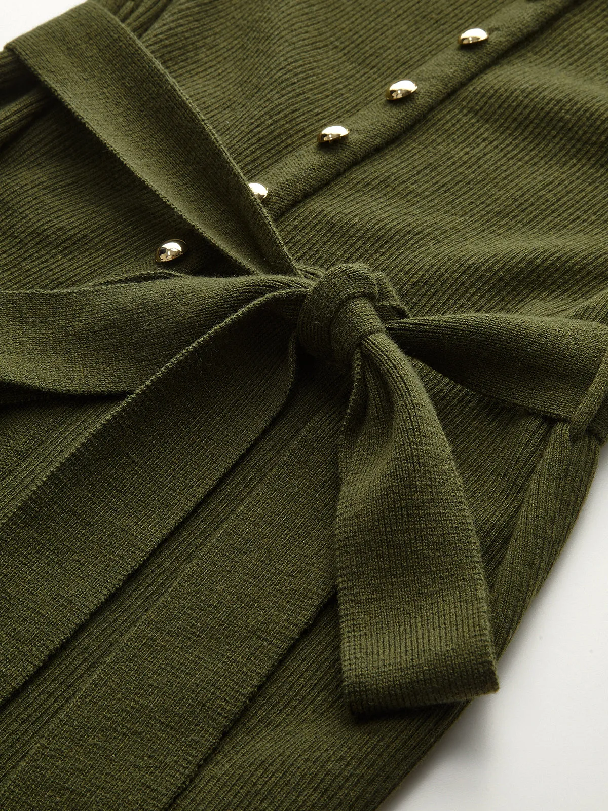 Wool Blend Belted Cardigan sold by COMMENSE product image thumbnail 3