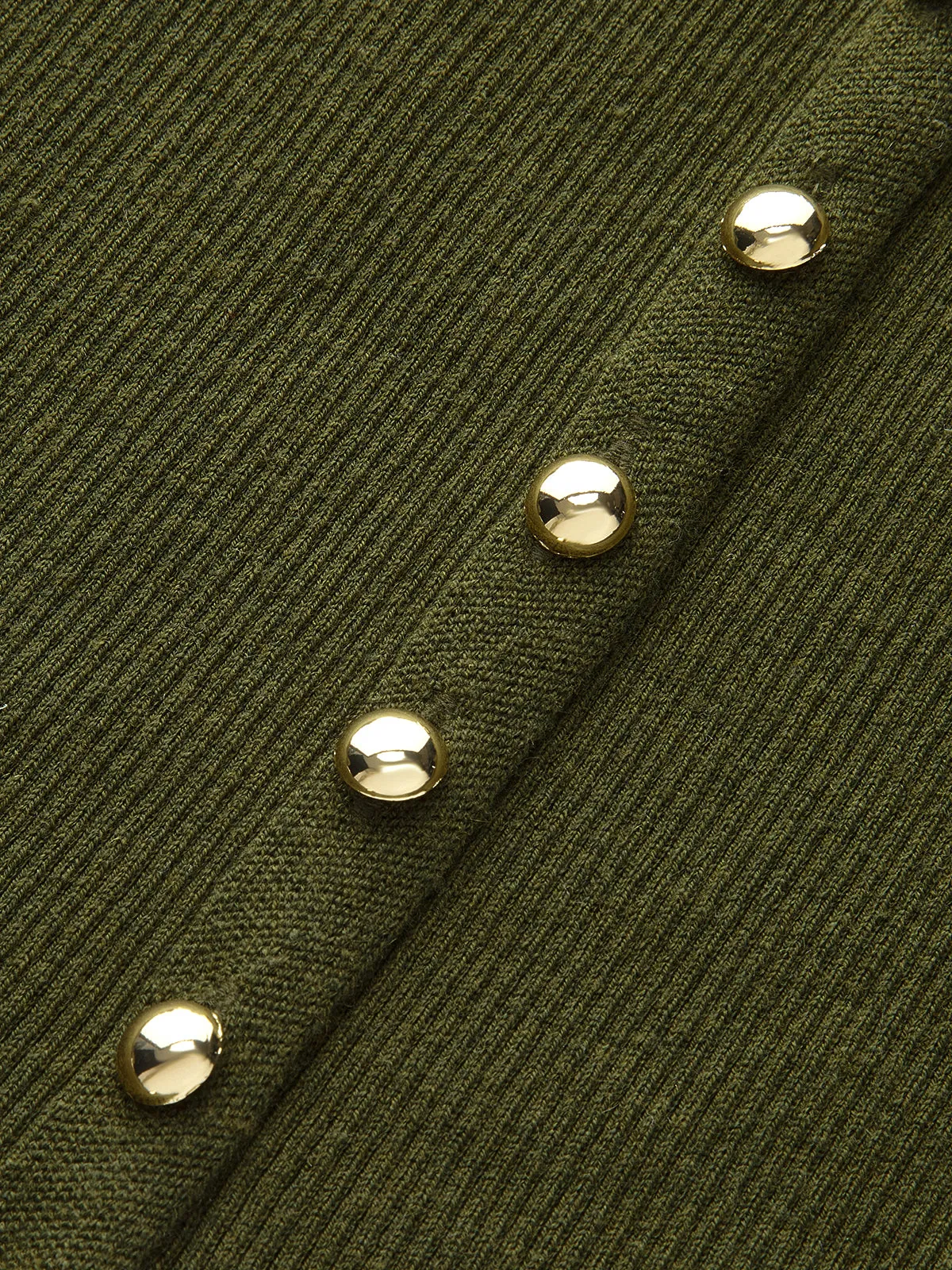 Wool Blend Belted Cardigan sold by COMMENSE product image thumbnail 2