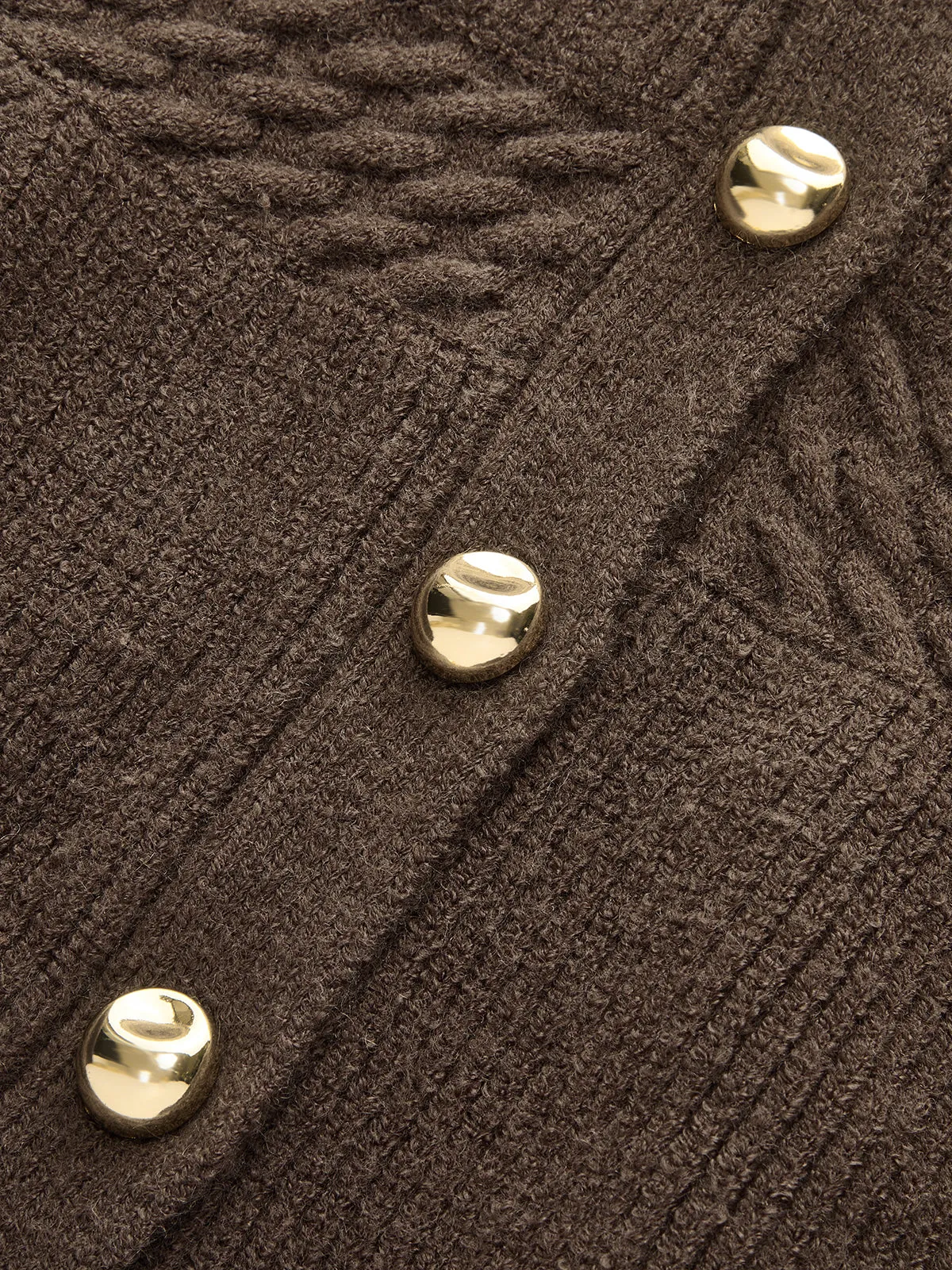 Shawl Collar Peplum Knit Cardigan sold by COMMENSE product image thumbnail 4