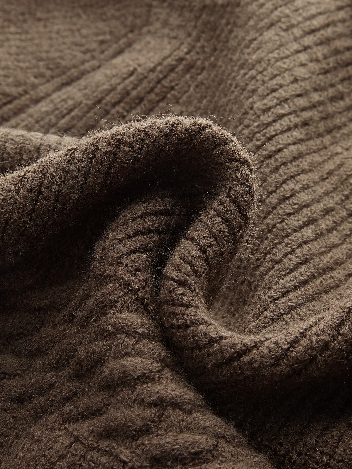 Shawl Collar Peplum Knit Cardigan sold by COMMENSE product image thumbnail 3