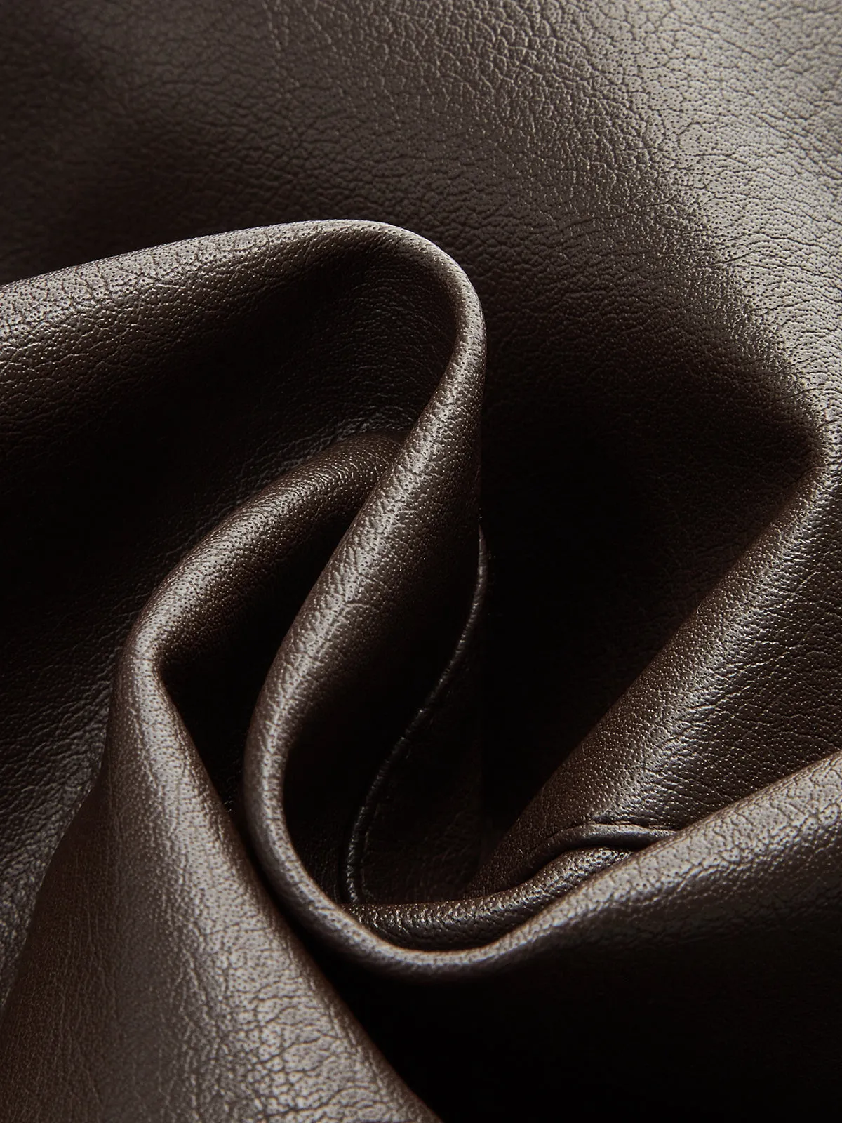 Seam Detail Faux Leather Flared Mini Skirt sold by COMMENSE product image thumbnail 3