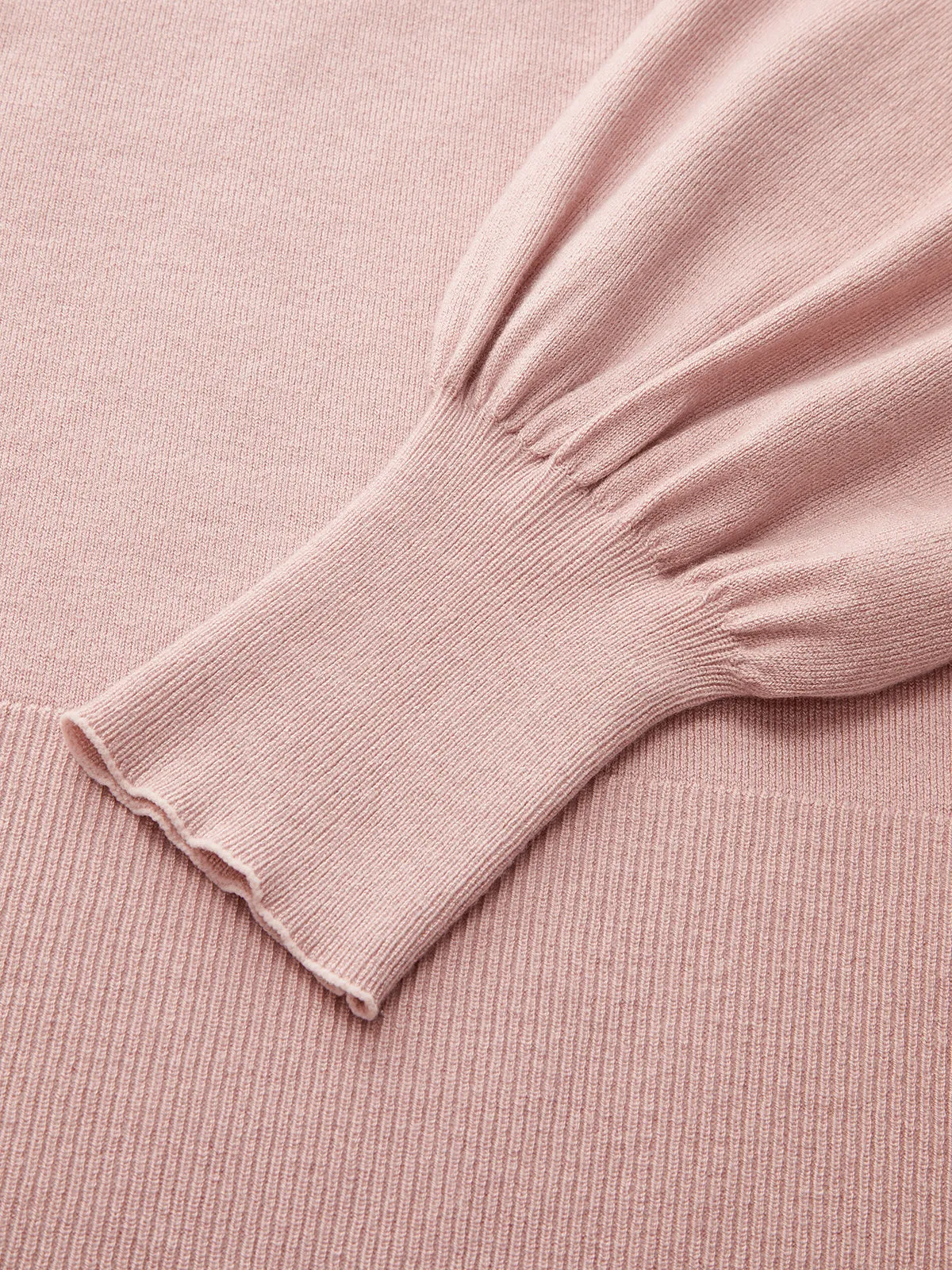 Bow Tie Neck Wool Blend Sweater sold by COMMENSE product image thumbnail 4