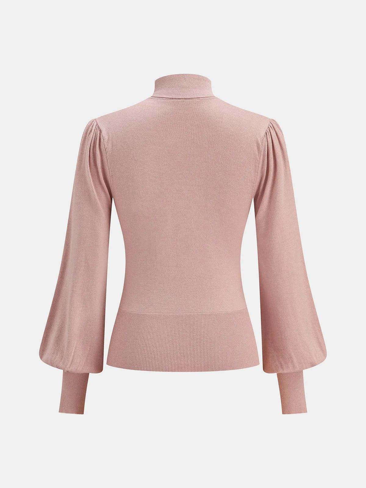 Bow Tie Neck Wool Blend Sweater sold by COMMENSE product image thumbnail 2