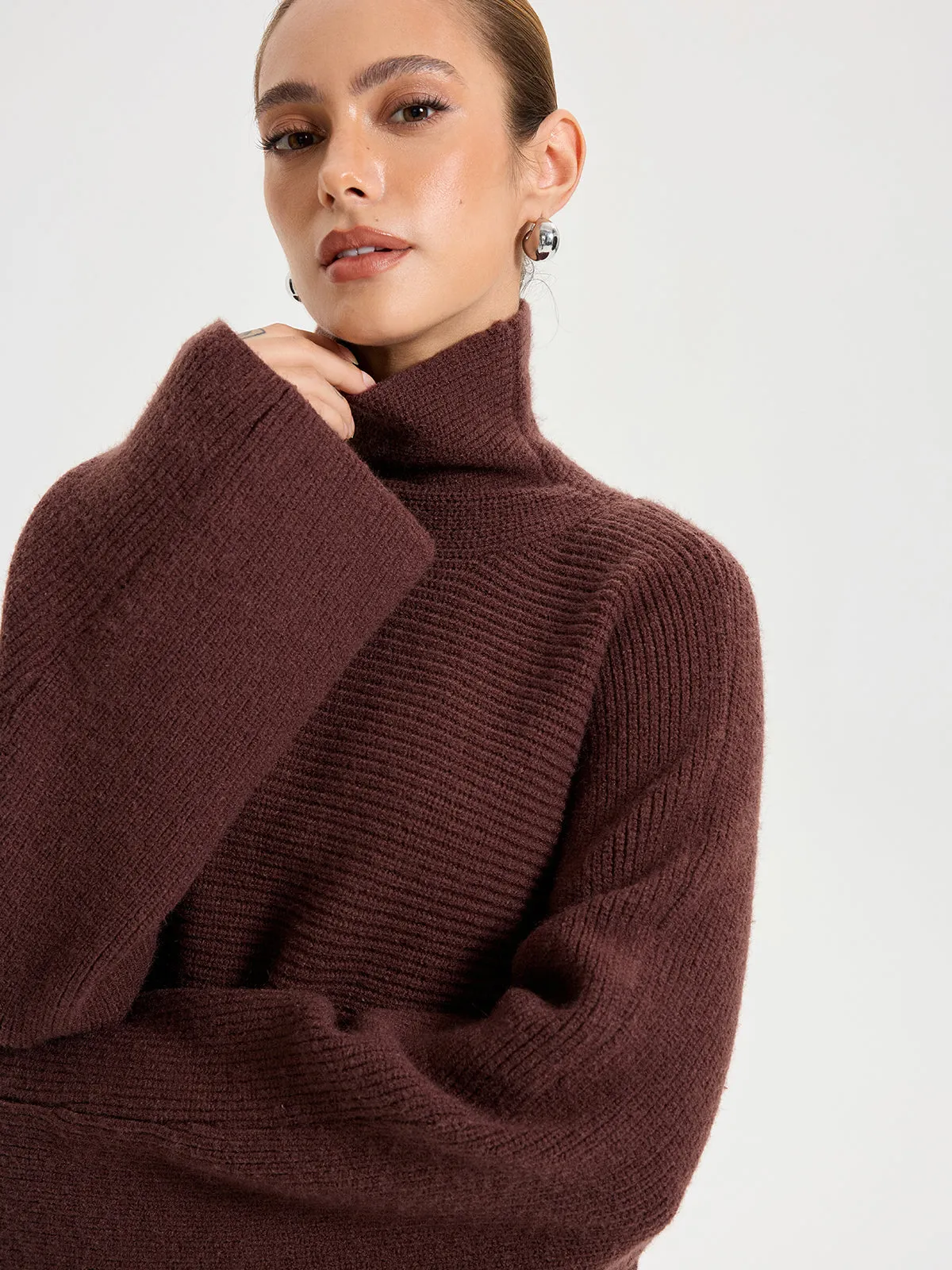 Turtleneck Knit Top and Maxi Skirt Set sold by COMMENSE product image thumbnail 3