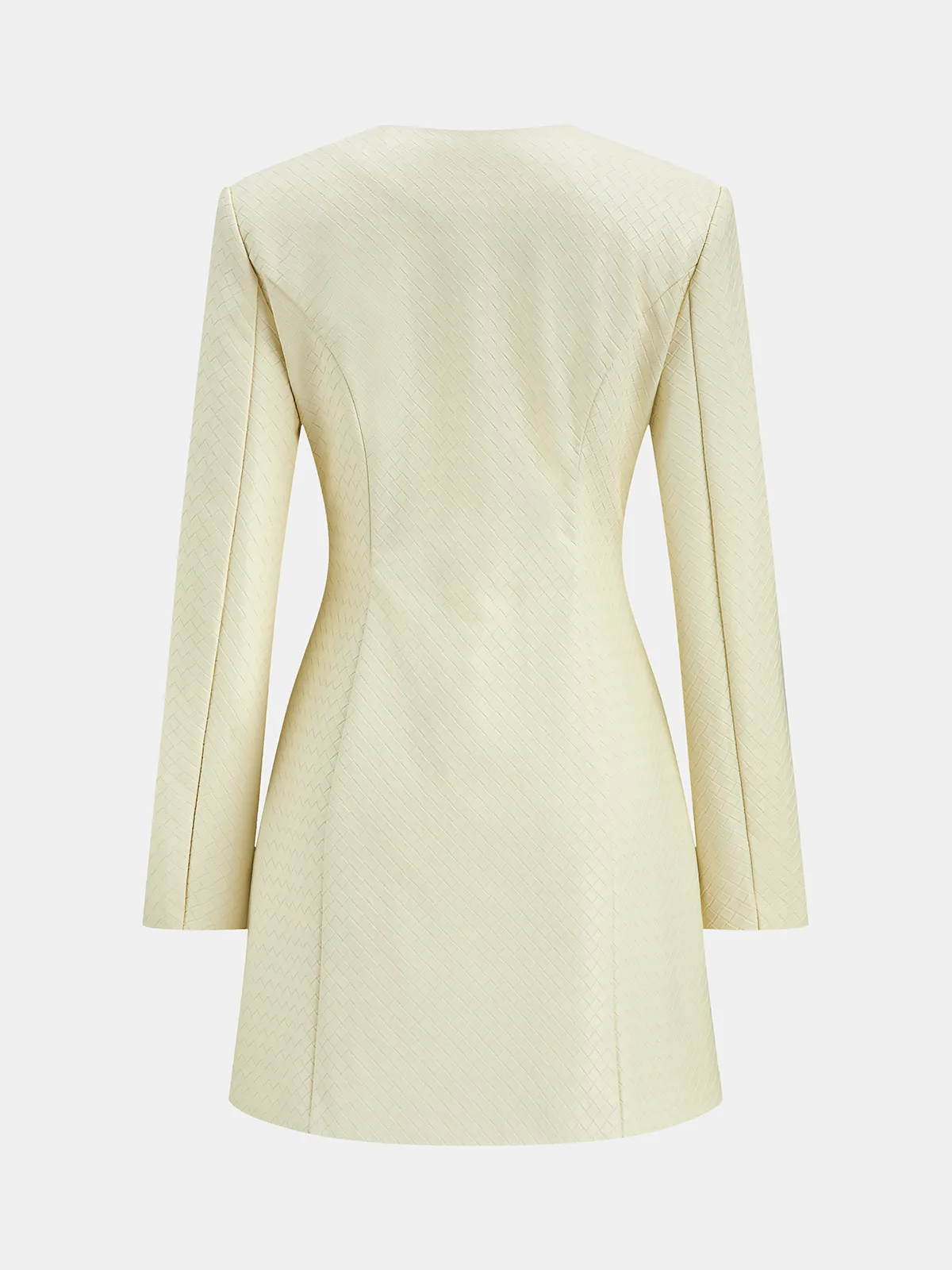 Floral Metal Button Faux Leather Mini Dress sold by COMMENSE product image thumbnail 2