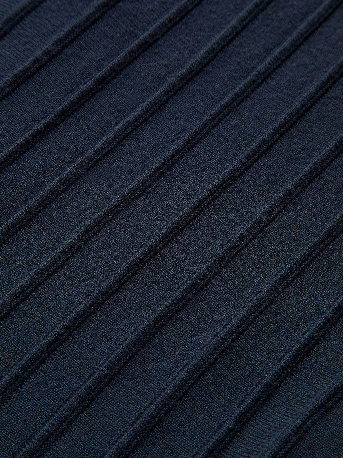 Denim Trim Knitted Peplum Cardigan sold by COMMENSE product image thumbnail 4