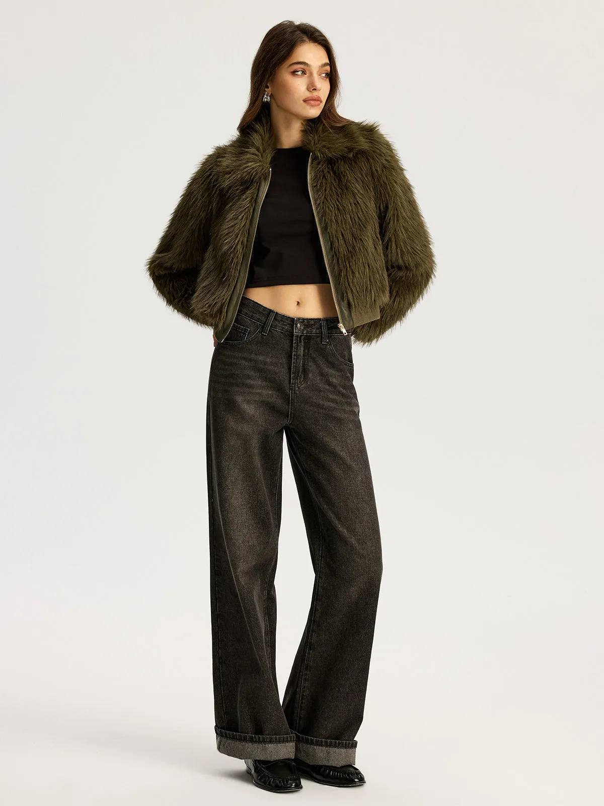 Faux Fur Jacket sold by COMMENSE product image thumbnail 3