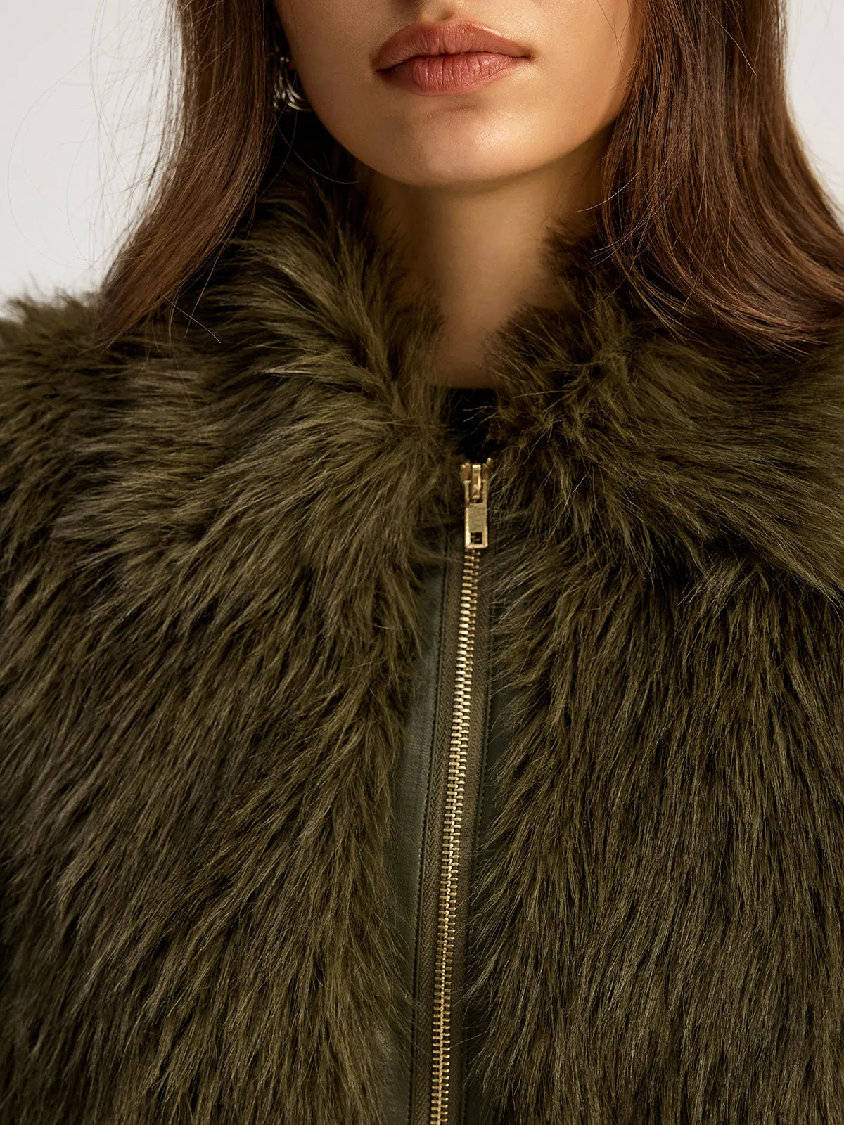 Faux Fur Jacket sold by COMMENSE product image thumbnail 5