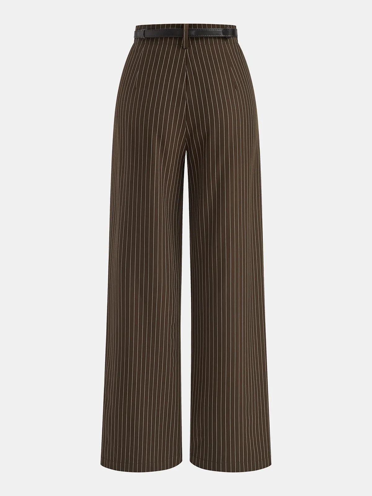Belted Striped Smart Pants sold by COMMENSE product image thumbnail 4