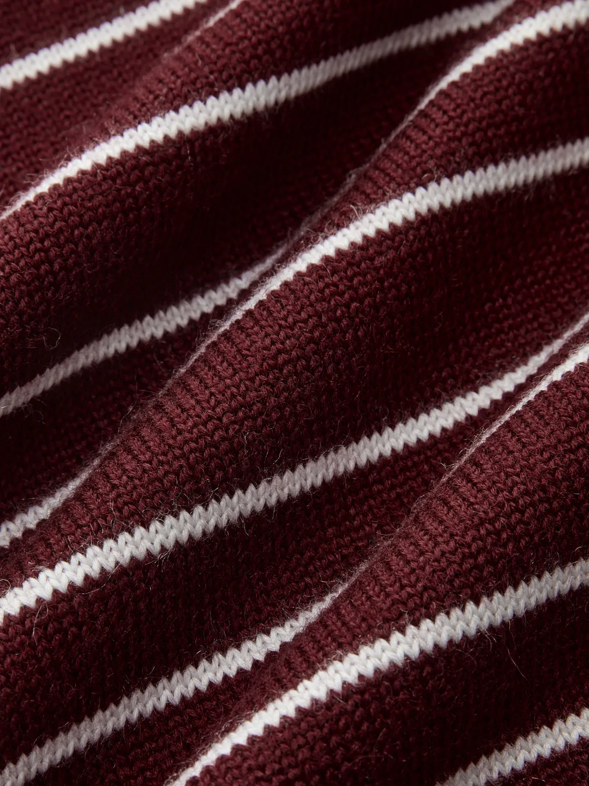 Striped Long Sleeved Knit Polo Top sold by COMMENSE product image thumbnail 5