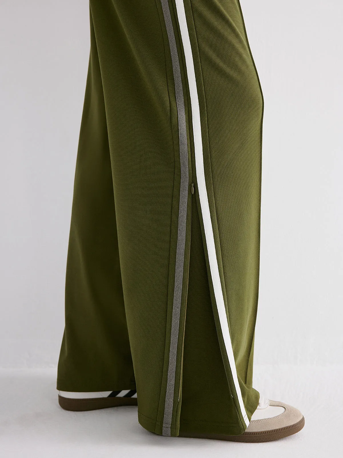 Side Stripe Slit Sweatpants sold by COMMENSE product image thumbnail 2